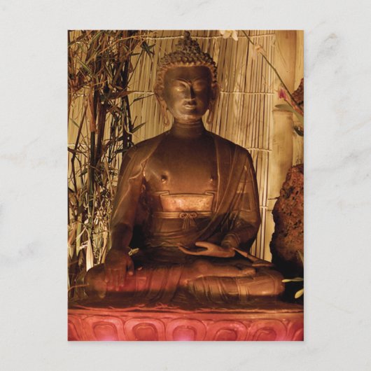 BUDDHA : Koperbeeld Briefkaart (Voorkant)