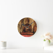 BUDDHA : Koperbeeld Ronde Klok (Huis)