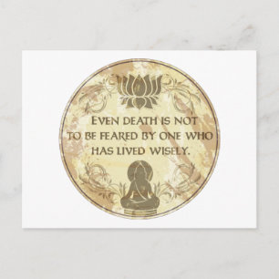 Buddha Live Wisely Briefkaart