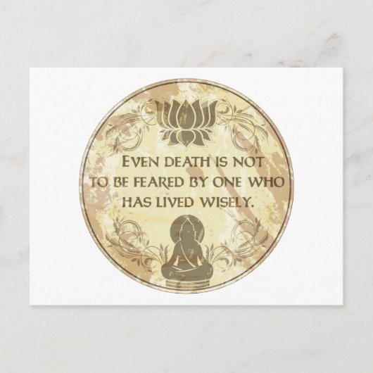 Buddha Live Wisely Briefkaart (Voorkant)