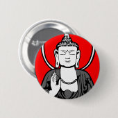 Buddha Logo Ronde Button 5,7 Cm (Voorkant /achterkant)