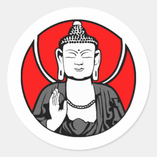 Buddha Logo Ronde Sticker