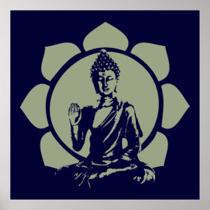 Buddha Lotus Print