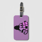 Buddha Love Paars Bagagelabel (Voorkant (verticaal))