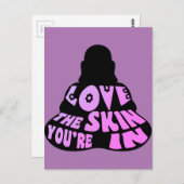 Buddha Love Paars Briefkaart (Voorkant / Achterkant)