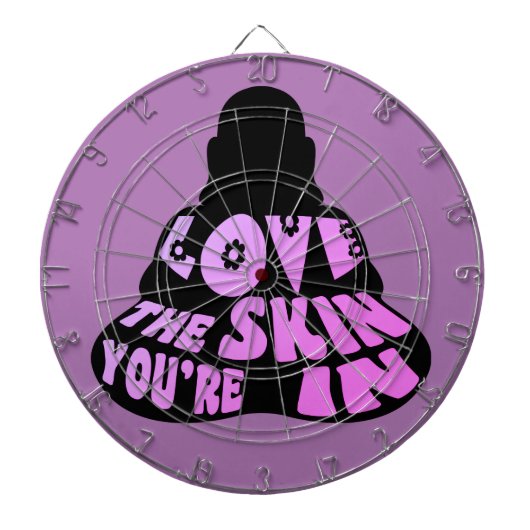 Buddha Love Paars Dartbord (Voorkant)
