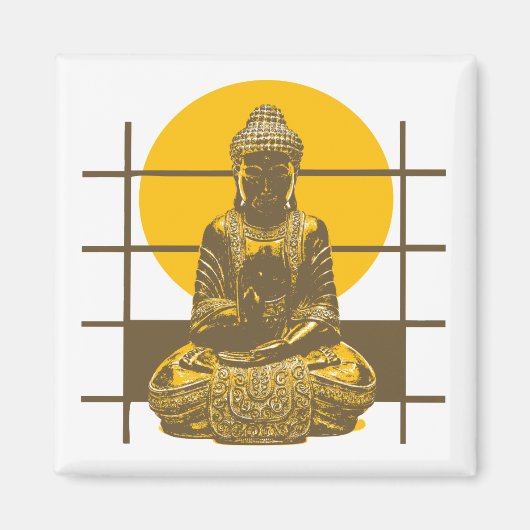 Buddha Magnet Magneet (Voorkant)