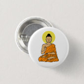 Buddha magnet ronde button 3,2 cm (Voorkant /achterkant)
