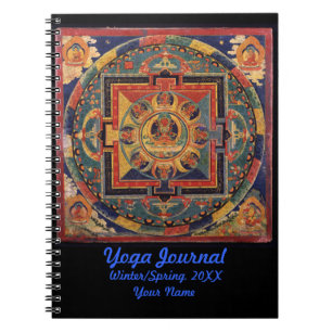 Buddha Mandala Yoga Journal gepersonaliseerd Notitieboek