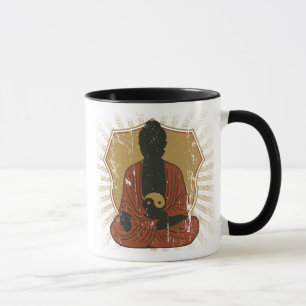 Buddha Meditating Om Symbol Mok