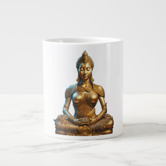 Buddha Meditation Geschenk Zen Gold Religion Indie Extra Grote Beker