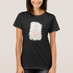 Buddha Monk Namaste Pray Smile Happy Laugh T-shirt
