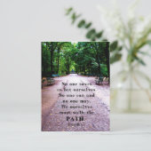 Buddha Path Quote Briefkaart (Staand voorkant)