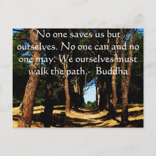 Buddha Path Quote Briefkaart