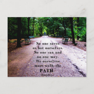 Buddha Path Quote Briefkaart