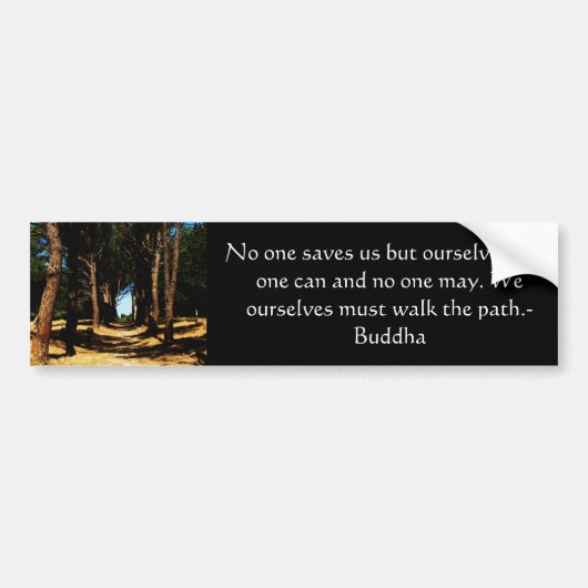 Buddha PATH Quote Bumpersticker (Voorkant)