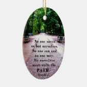 Buddha Path Quote Keramisch Ornament (Rechts)