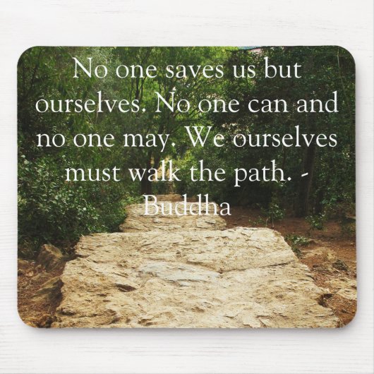 Buddha Path Quote Muismat (Voorkant)