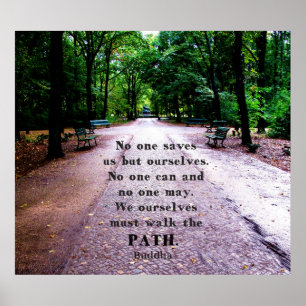 Buddha Path Quote Poster