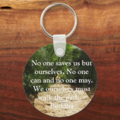 Buddha Path Quote Sleutelhanger (Voorkant)