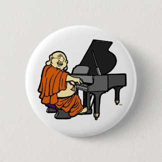 Buddha Piano-Button Ronde Button 5,7 Cm