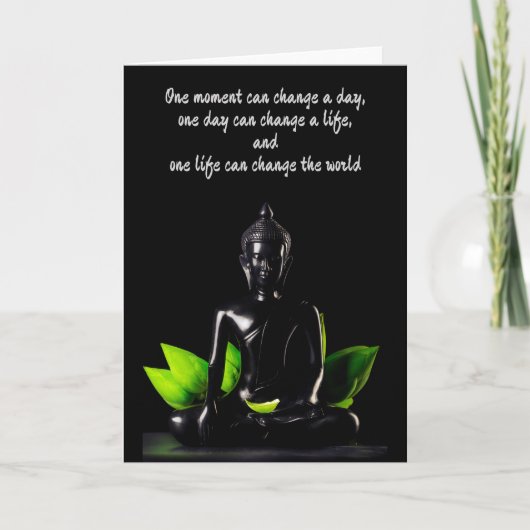 Buddha Quote 2 aanpasbaar wenskaart Kaart (Voorkant)
