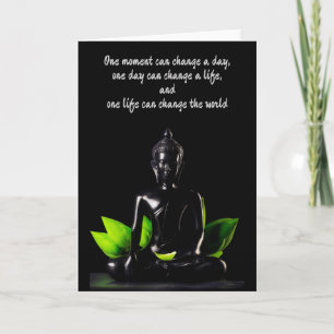 Buddha Quote 2 aanpasbaar wenskaart Kaart