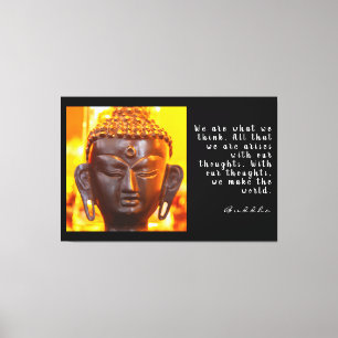 Buddha Quote Canvas Afdruk