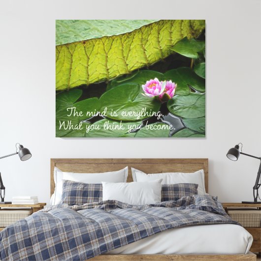 Buddha Quote Canvas Afdruk (Insitu (Slaapkamer))