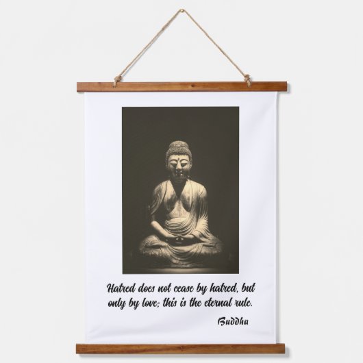 Buddha Quote Hangend Wandkleed (Voorkant)