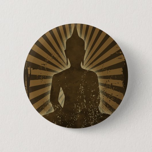 Buddha Ronde Button 5,7 Cm (Voorkant)