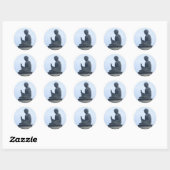 Buddha Ronde Sticker (Vel)