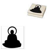 Buddha Rubberstempel (Gestempeld)