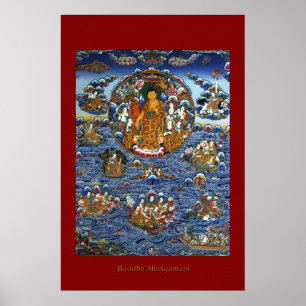 Buddha Shakyamuni 3 Religieuze Art Poster Series