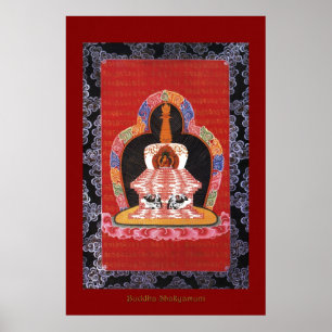 Buddha Shakyamuni 4 Religieuze Art Poster Series