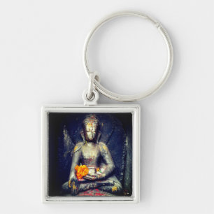 Buddha Shakyamuni, Flower, Himalaya - Nepal Sleutelhanger