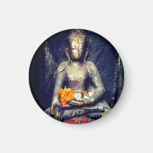 Buddha Shakyamuni, Flower, Himalayas - Nepal Magneet