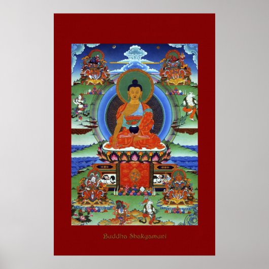Buddha Shakyamuni Religieuze Art Poster Series (Voorkant)