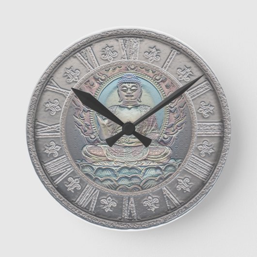 Buddha  Silver Kijk Ronde Klok (Voorkant)