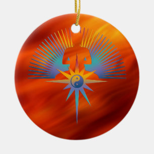 Buddha Star 3D Keramisch Ornament