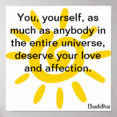 Buddha Sun Poster (Voorkant)