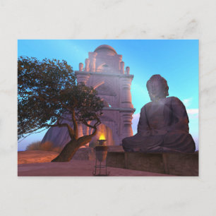 Buddha Temple Zen Haiku Briefkaart