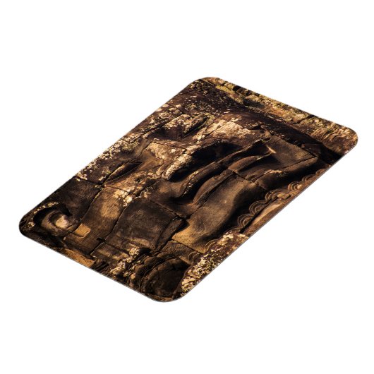 Buddha Totem Angkor Wat Magnet – Rounded Rectangle (Côté Gauche)