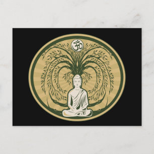 Buddha Under the Bodhi Tree Briefkaart