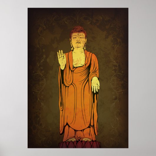 Buddha Vitarka Mudra Poster (Voorkant)