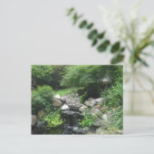 Buddha Waterfall Briefkaart (Staand voorkant)