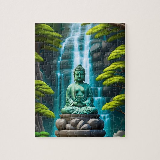 Buddha-waterval Legpuzzel (Verticaal)