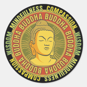 Buddha Wisdom Ronde Sticker