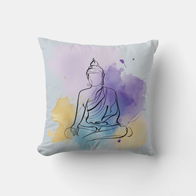 Buddha Worpkussen | Zen-meditatie Kussen (Voorkant)