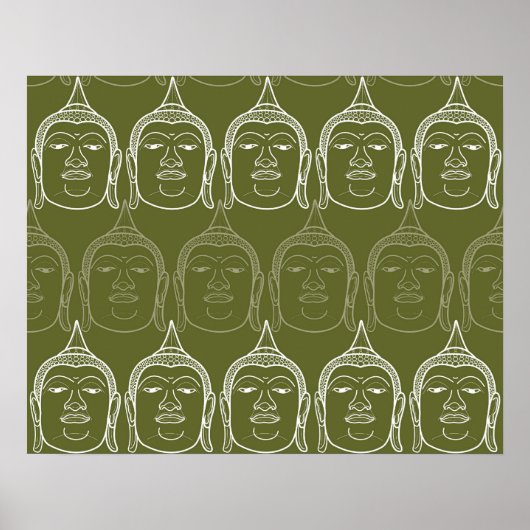 Buddha Zen Modern Pattern Custom Poster (Voorkant)